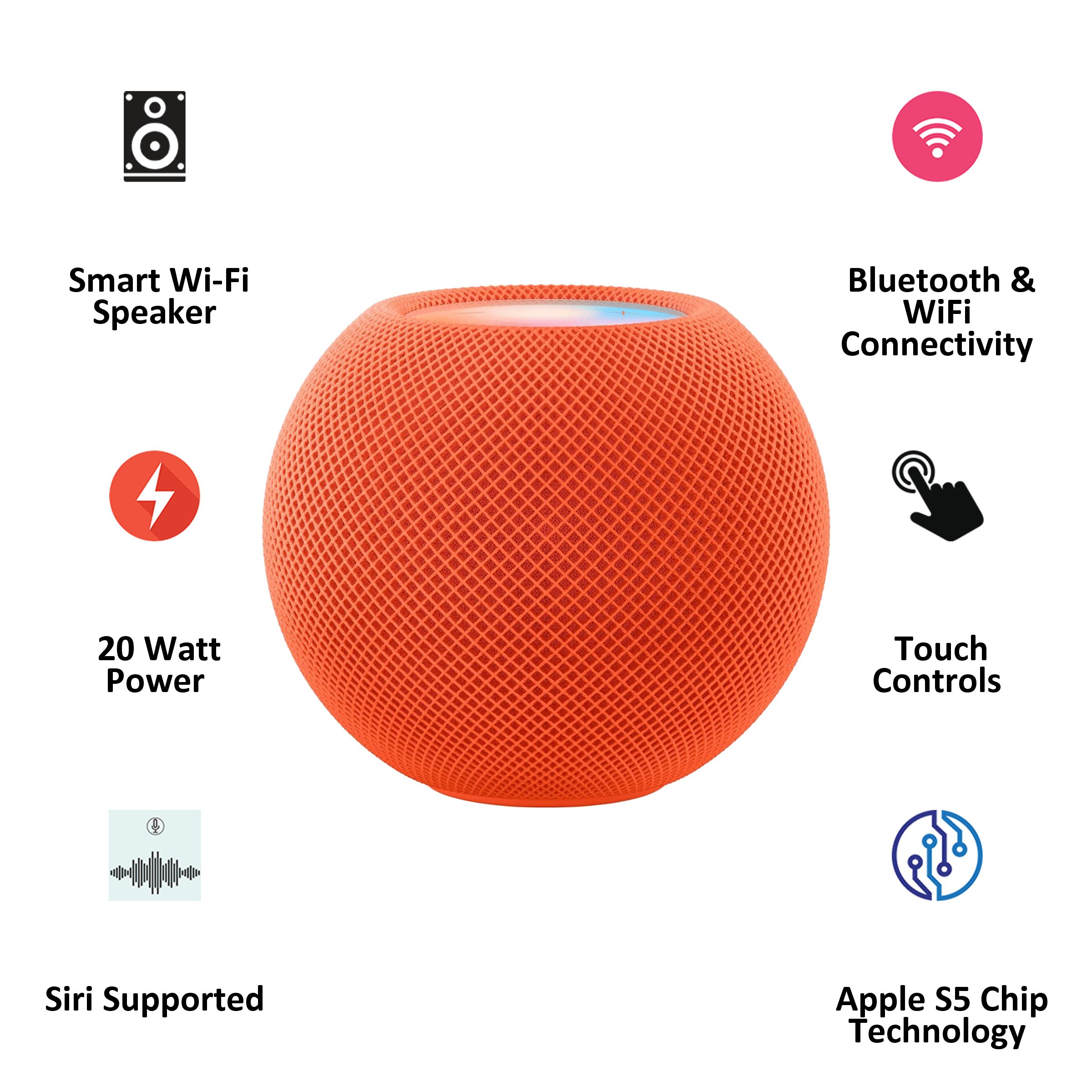 Buy Apple HomePod Mini With Built-in Siri Smart Wi-Fi Speaker (360